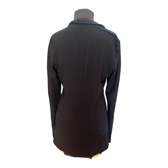 Eileen Fisher Slinky Black Old Money Minimalist Viscose Nylon Spandex Jacket XS - Picture 3 of 7